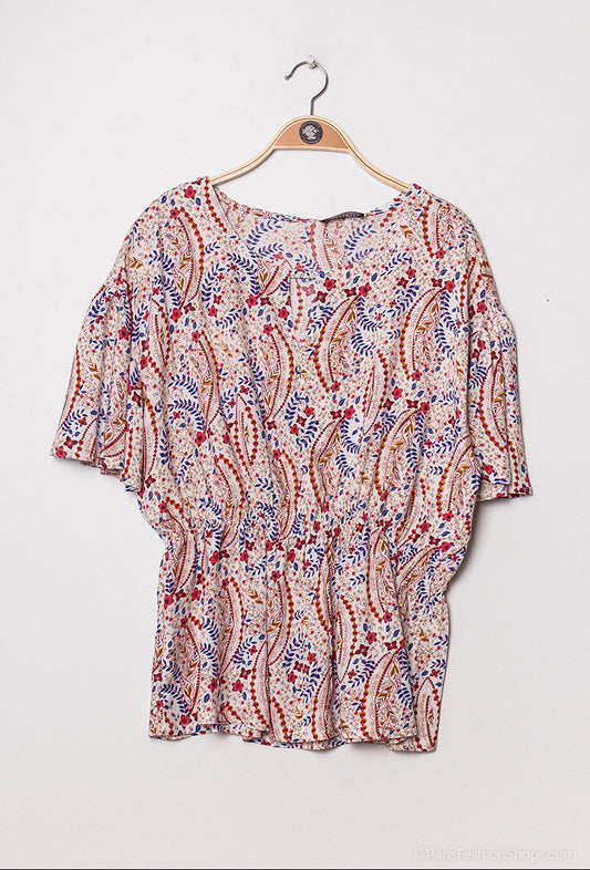 Plus Size Printed Blouse