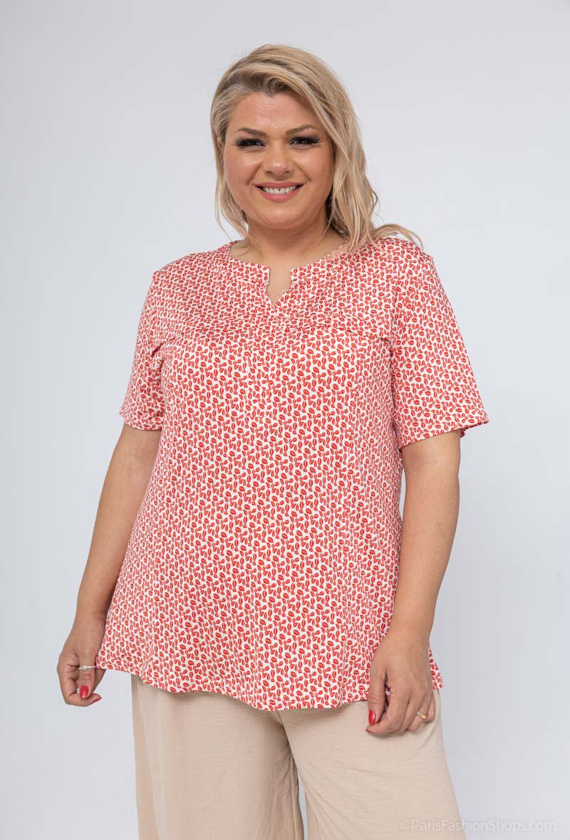 Plus Size Printed blouse