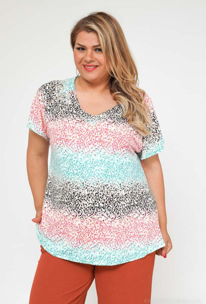 Plus Size Printed blouse