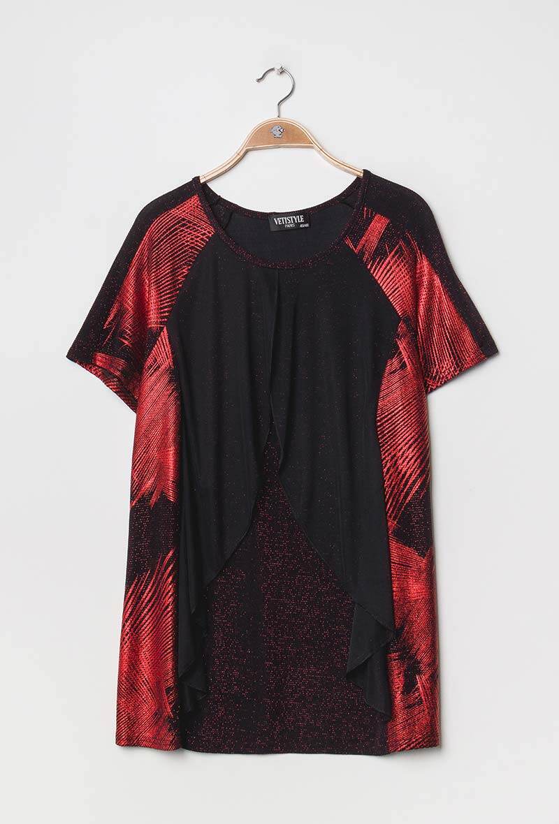 Plus Size Iridescent Blus