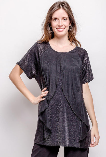 Plus Size Iridescent Blouse för Stora Storlekar