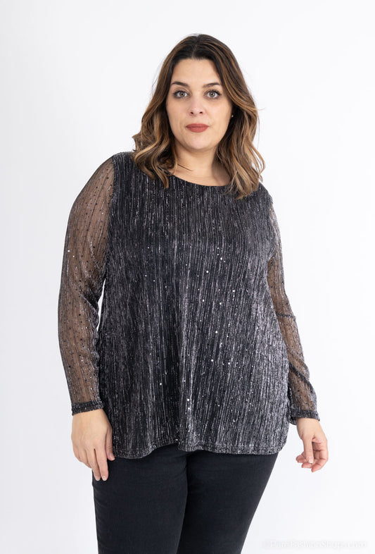 Plus Size Sparkly blouse