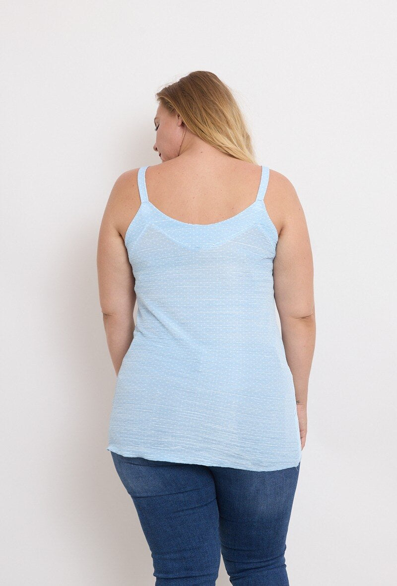 Plus Size Randig Blus
