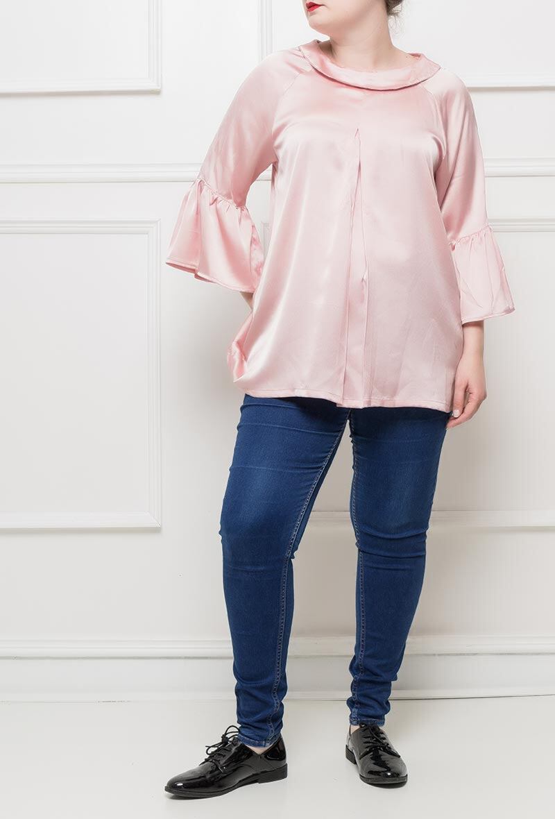 Plus Size Silky Blouse