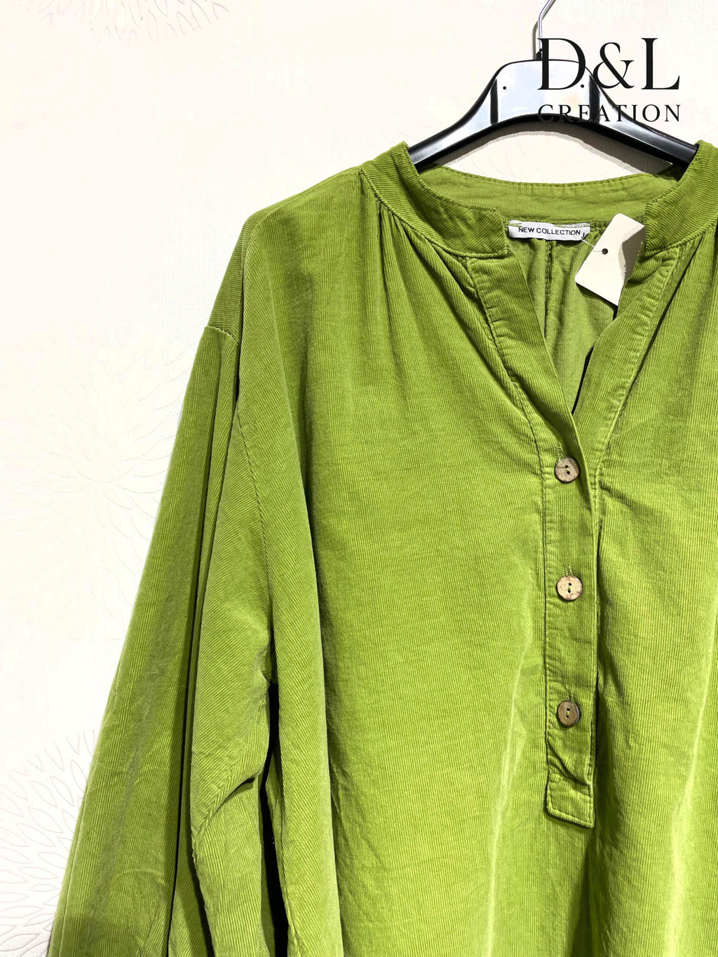 Velvet Blus 100% Bomull med Puffärmar
