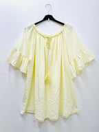 Plus Size Gingham off-the-shoulder blouse