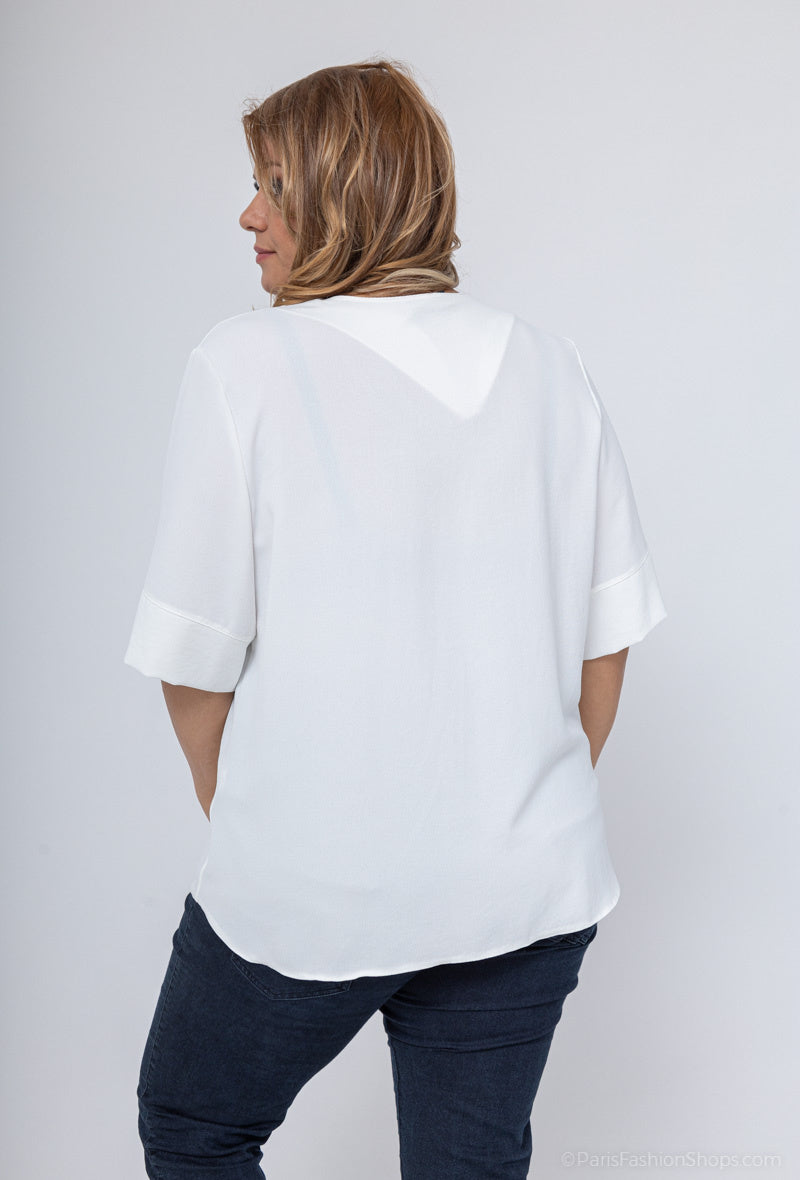 Blus i Stor Storlek - Elegant och Bekväm