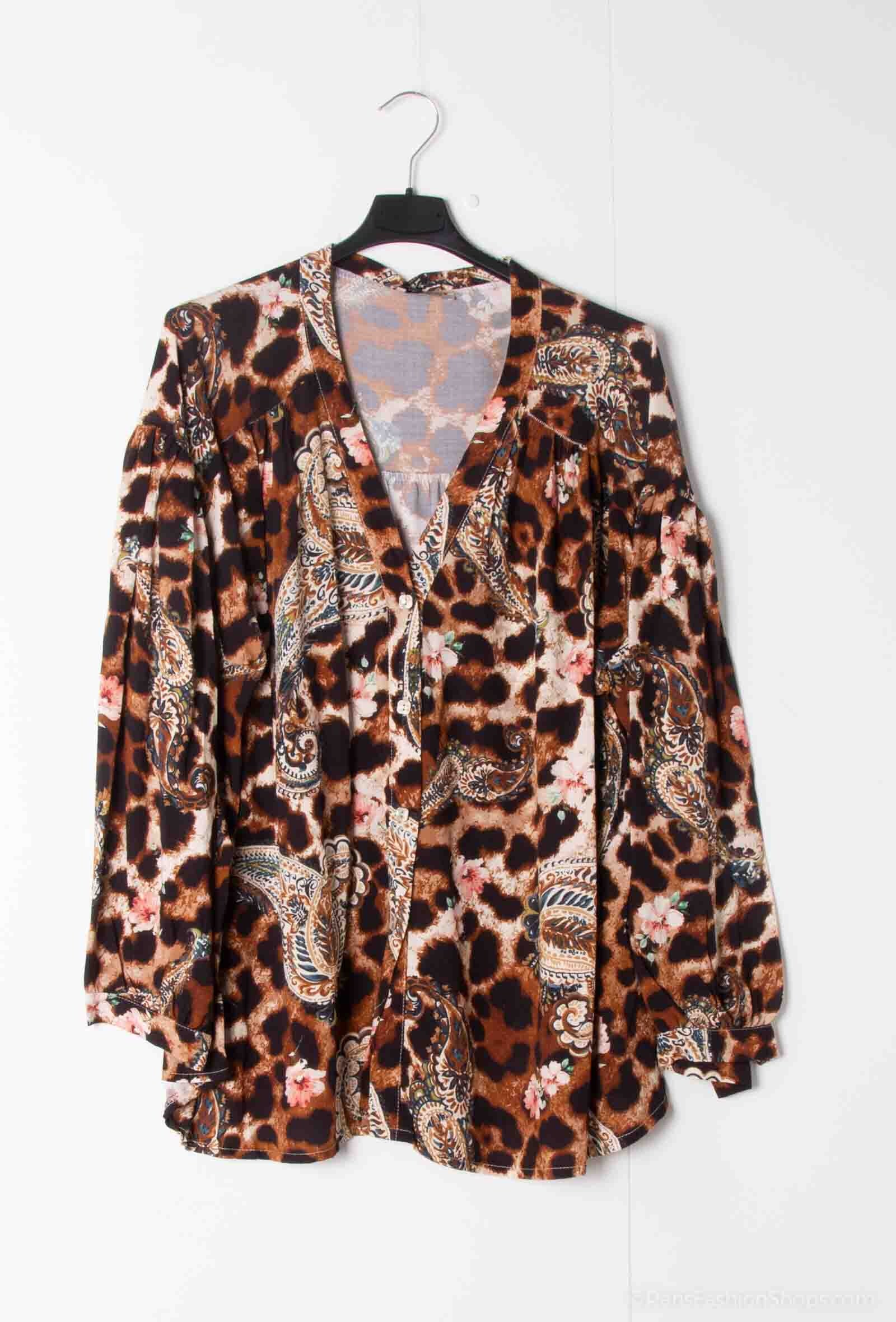 Plus Size Blus i Viskos 44-46