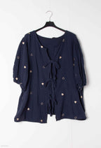 Plus Size Blus i Italiensk Bomull