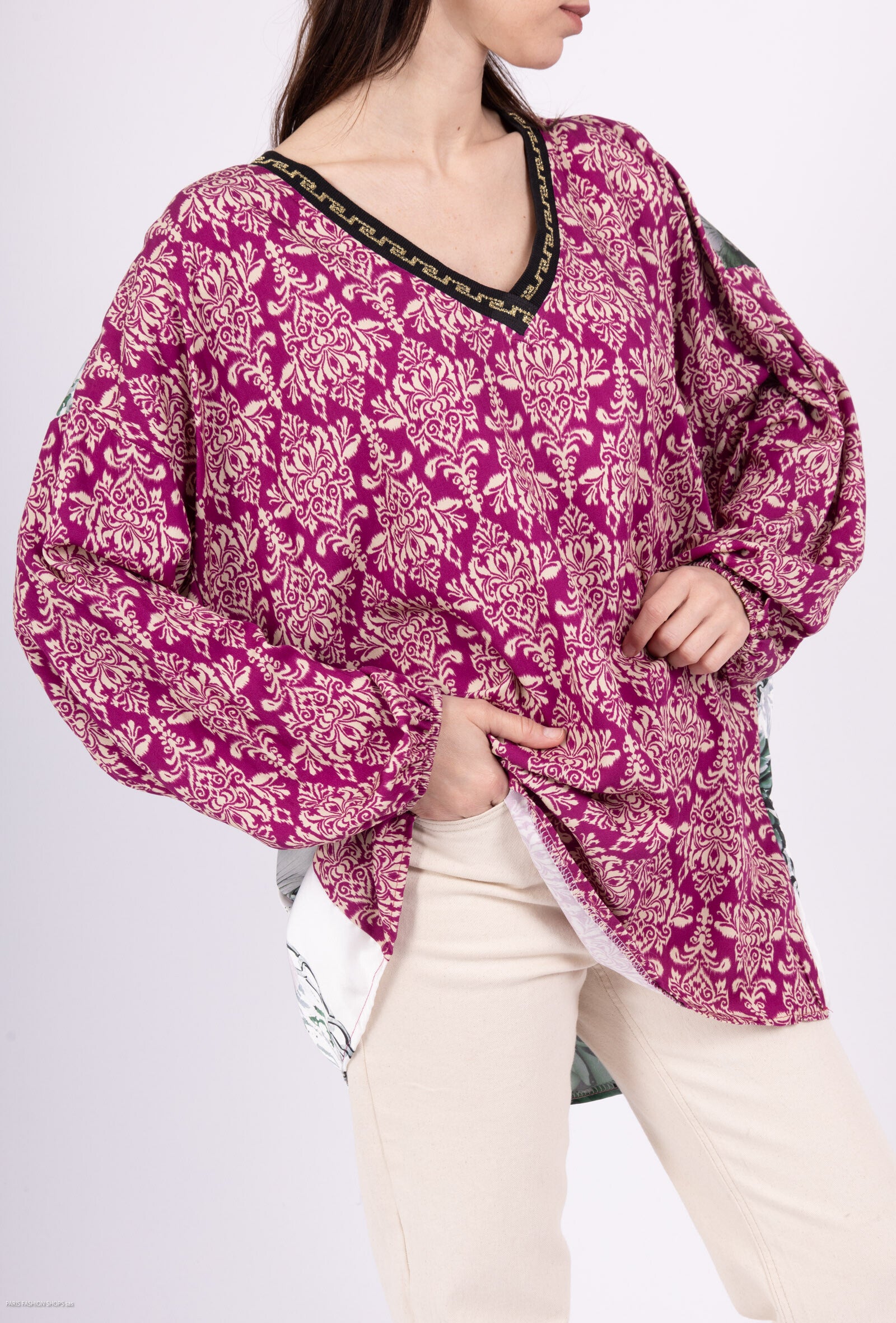 Plus Size Blus i Viskos 100%