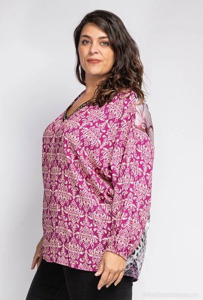 BLOUSE i Stor Storlek - Elegant och Bekväm