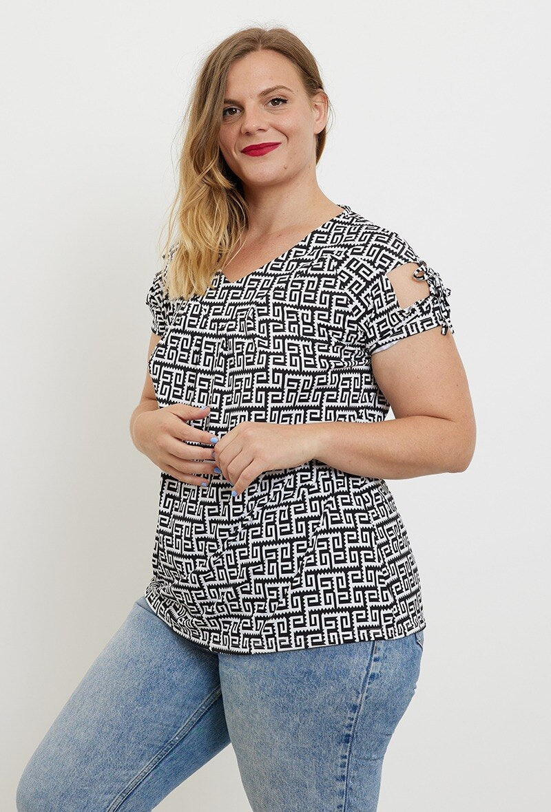 Plus Size Blus för Stora Kvinnor - VETI STYLE