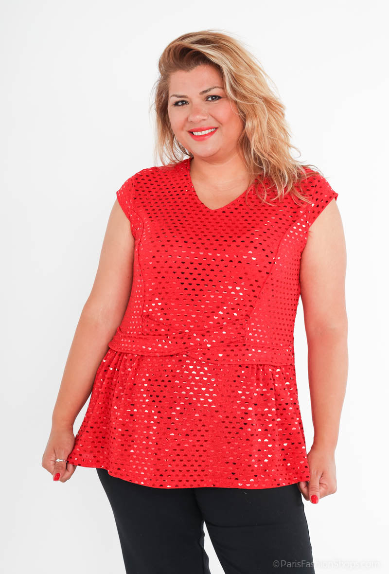Plus Size Sequin blouses