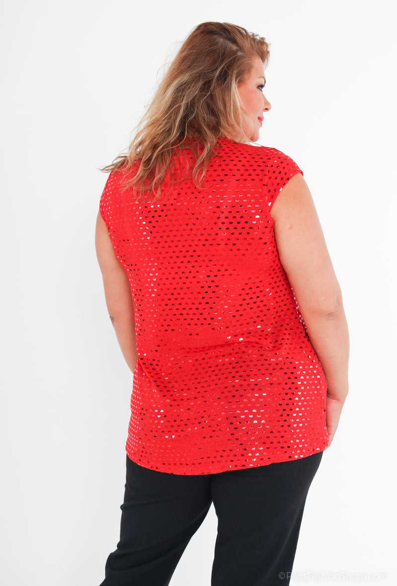 Plus Size Paljetblusar