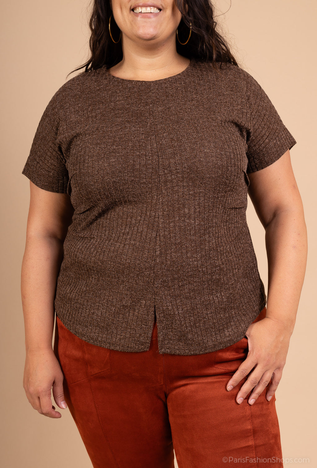 Elegant blouses with elastic i Plus Size