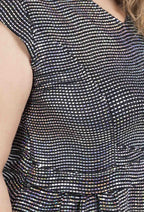 Plus Size Sequin Blusar