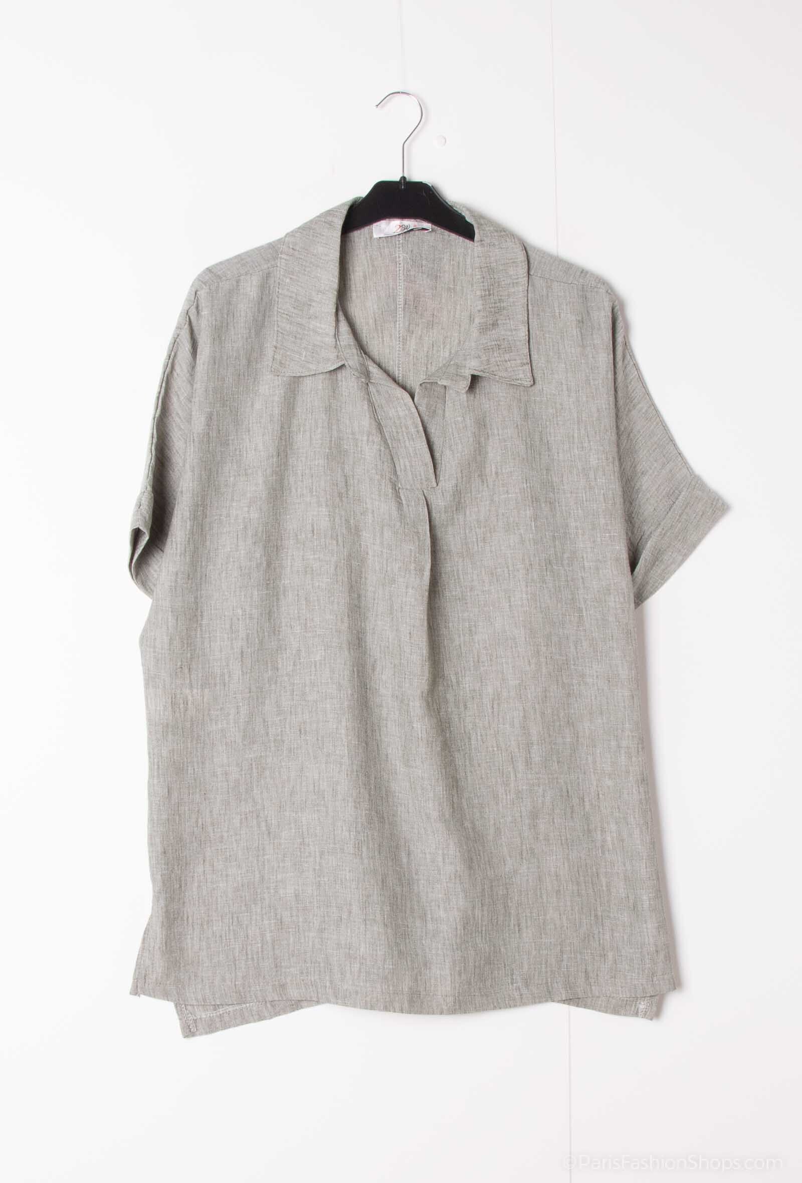 Plus Size Blouses evased with fabrics like linen in large sizes