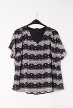 Plus Size Printed doublet blouses