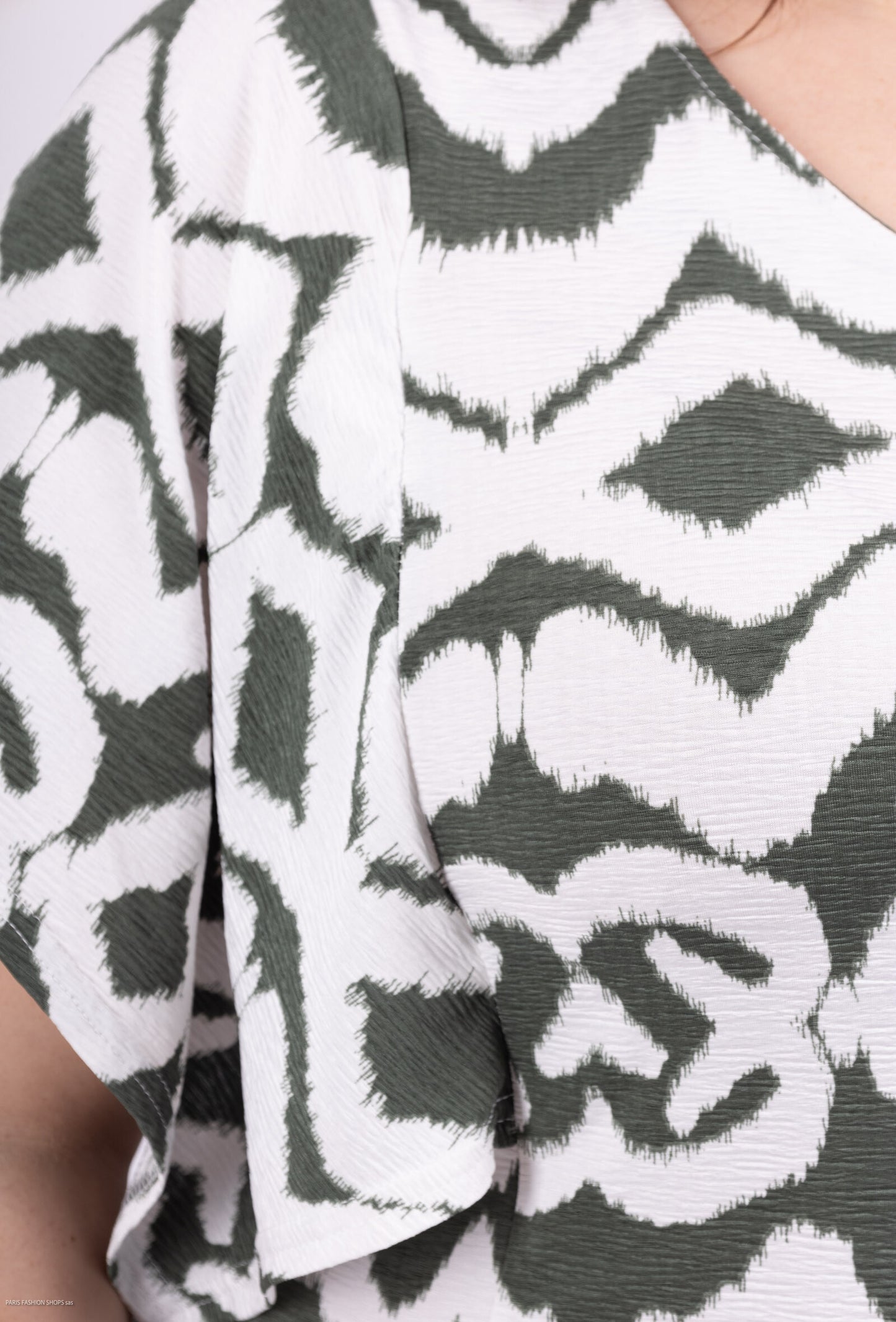 Plus Size Blus med Japanska Ärmar