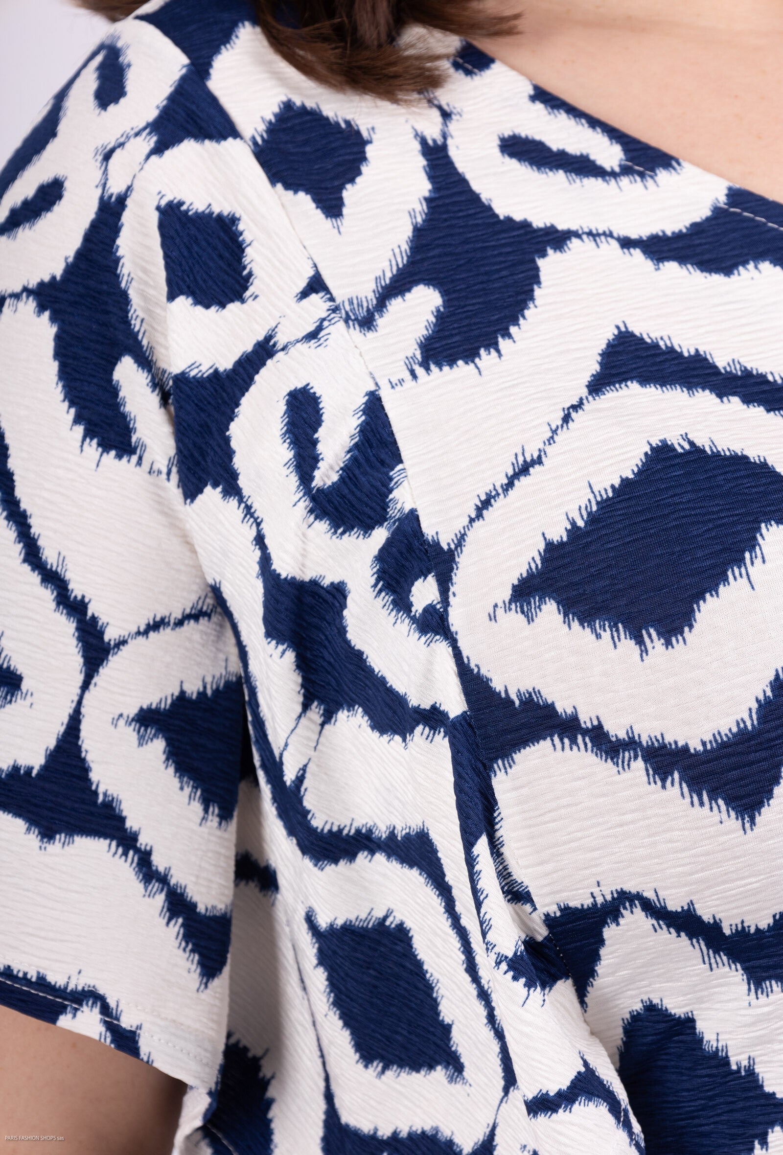 Plus Size Blus med Japanska Ärmar