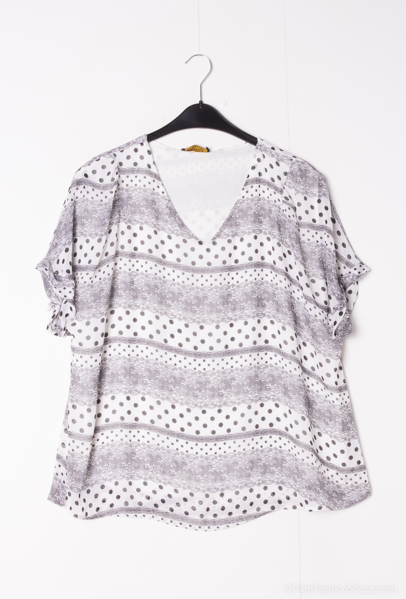 Plus Size Mönstrad Blus