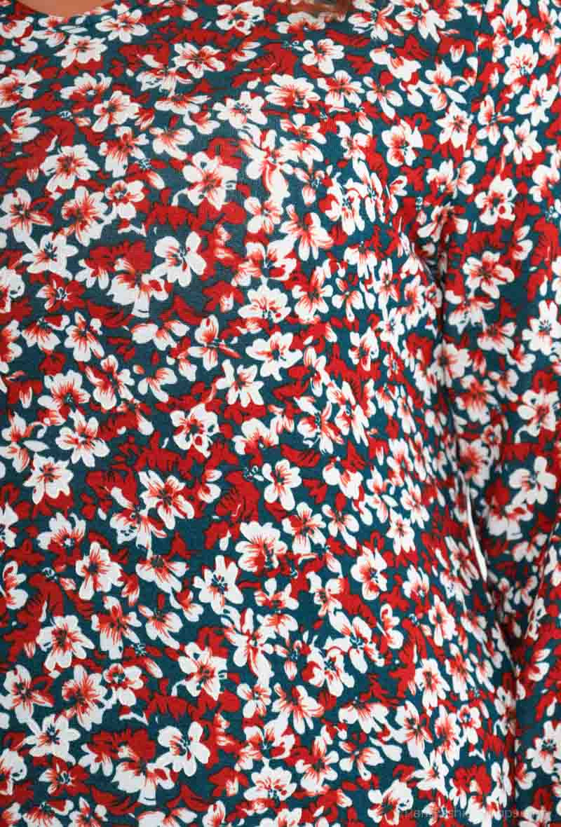 Plus Size Tryckta Blusar för Stora Storlekar