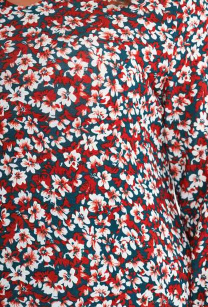 Plus Size Tryckta Blusar för Stora Storlekar