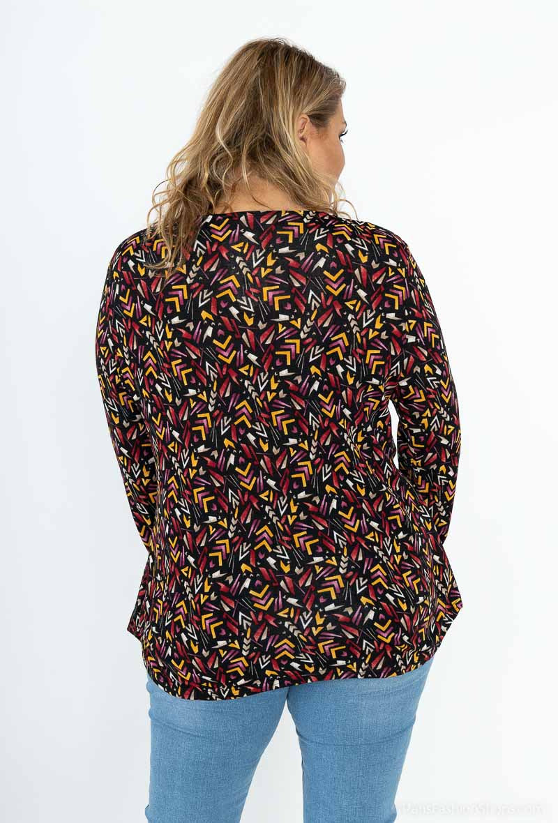 Plus Size Printed Blouses för Stilmedvetna Kvinnor