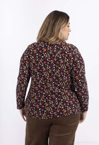 Plus Size Tryckta Blusar