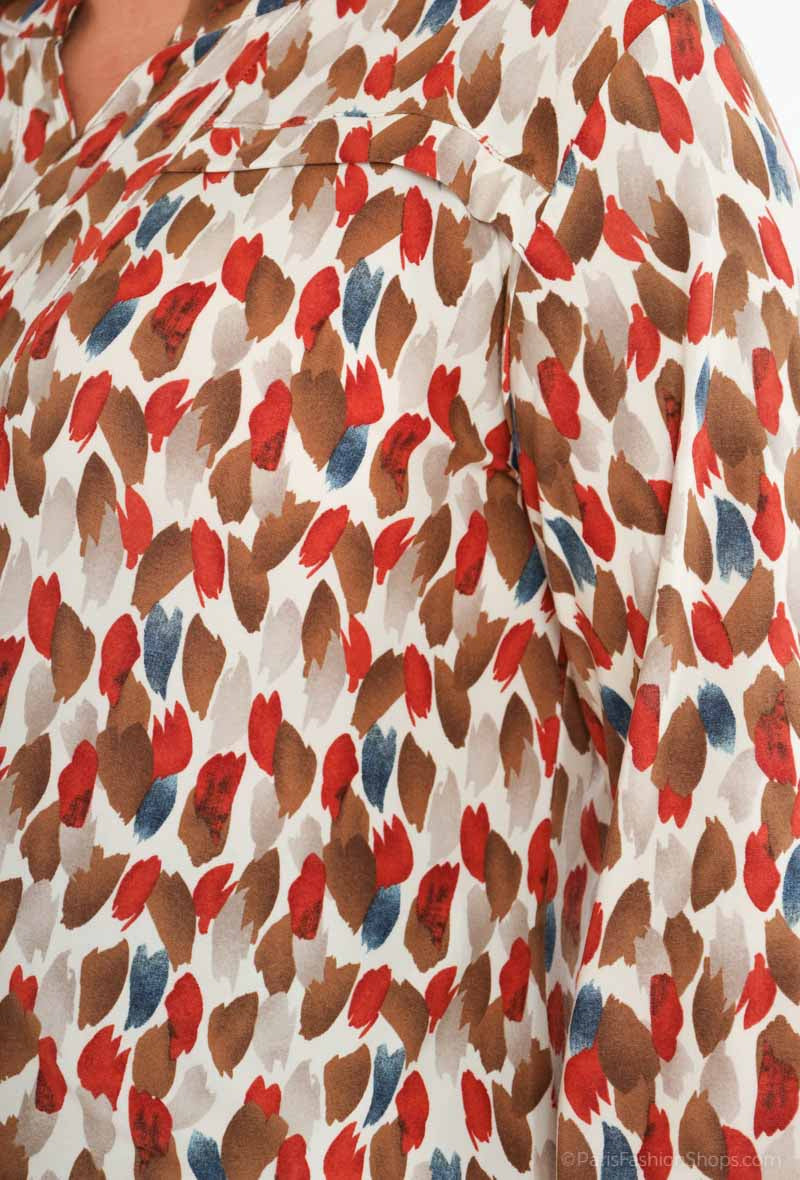 Plus Size Tryckta Blusar