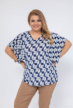 Plus Size Printed blouses