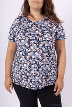 Plus Size Tryckta Blusar