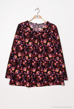 Plus Size Tryckta Blusar