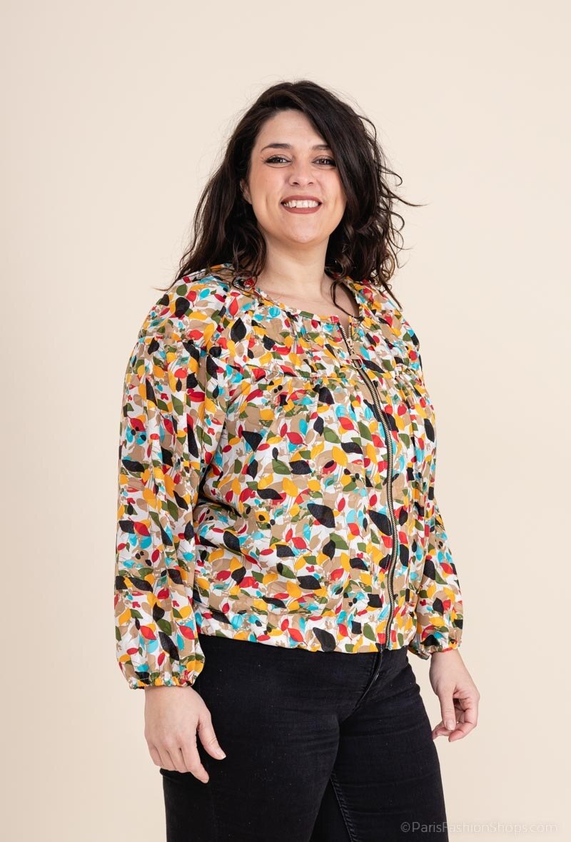Plus Size Printed Jackets