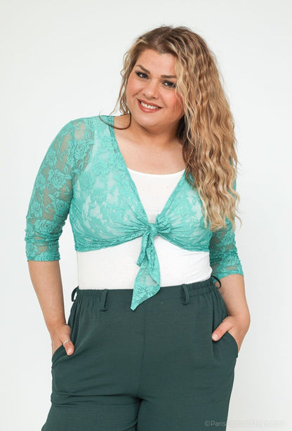 Plus Size Lace boléro