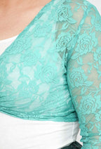Plus Size Spets Boléro för Kvinnor