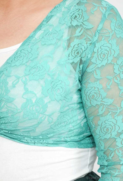 Plus Size Spets Bolero