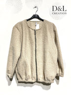 Boiled Wool Bomber Jacket i Storlek T38 till T48