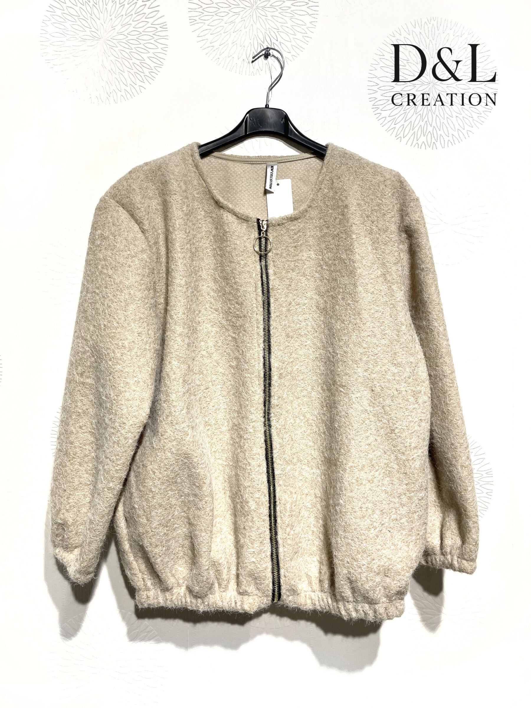 Boiled Wool Bomber Jacket i Storlek T38 till T48