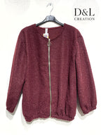 Boiled Wool Bomber Jacket i Storlek T38 till T48