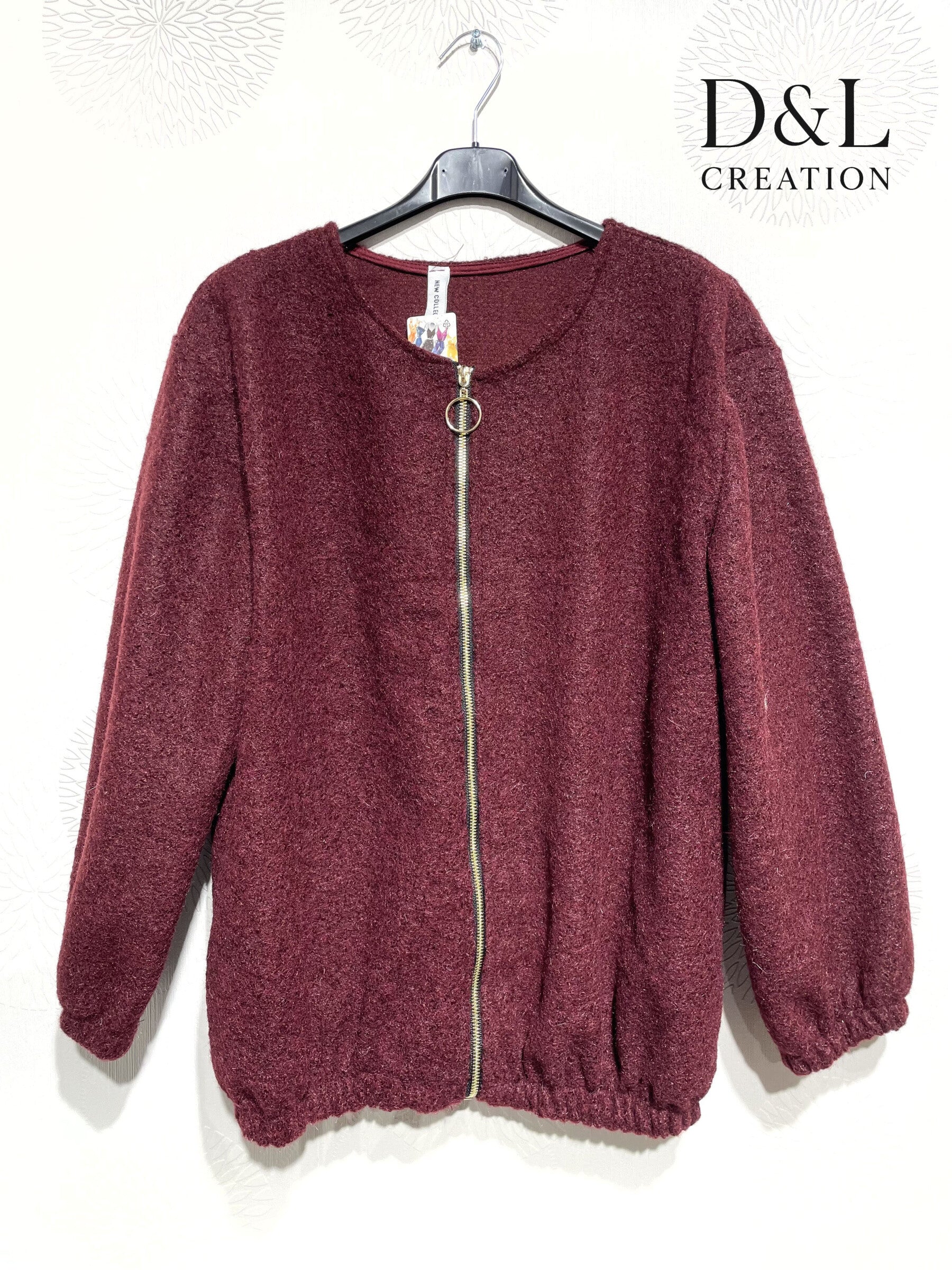 Boiled Wool Bomber Jacket i Storlek T38 till T48