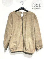Boiled wool bomber jacket sizes T38 to T48 i Stor Storlek