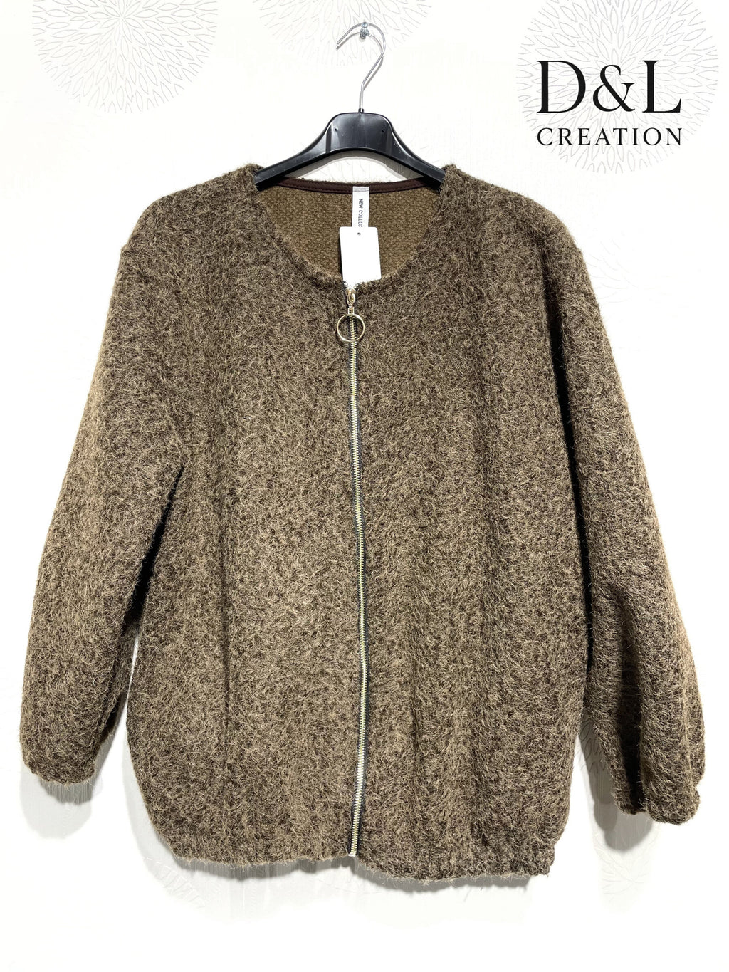 Boiled wool bomber jacket sizes T38 to T48 i Stor Storlek