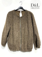 Boiled wool bomber jacket sizes T38 to T48 i Stor Storlek