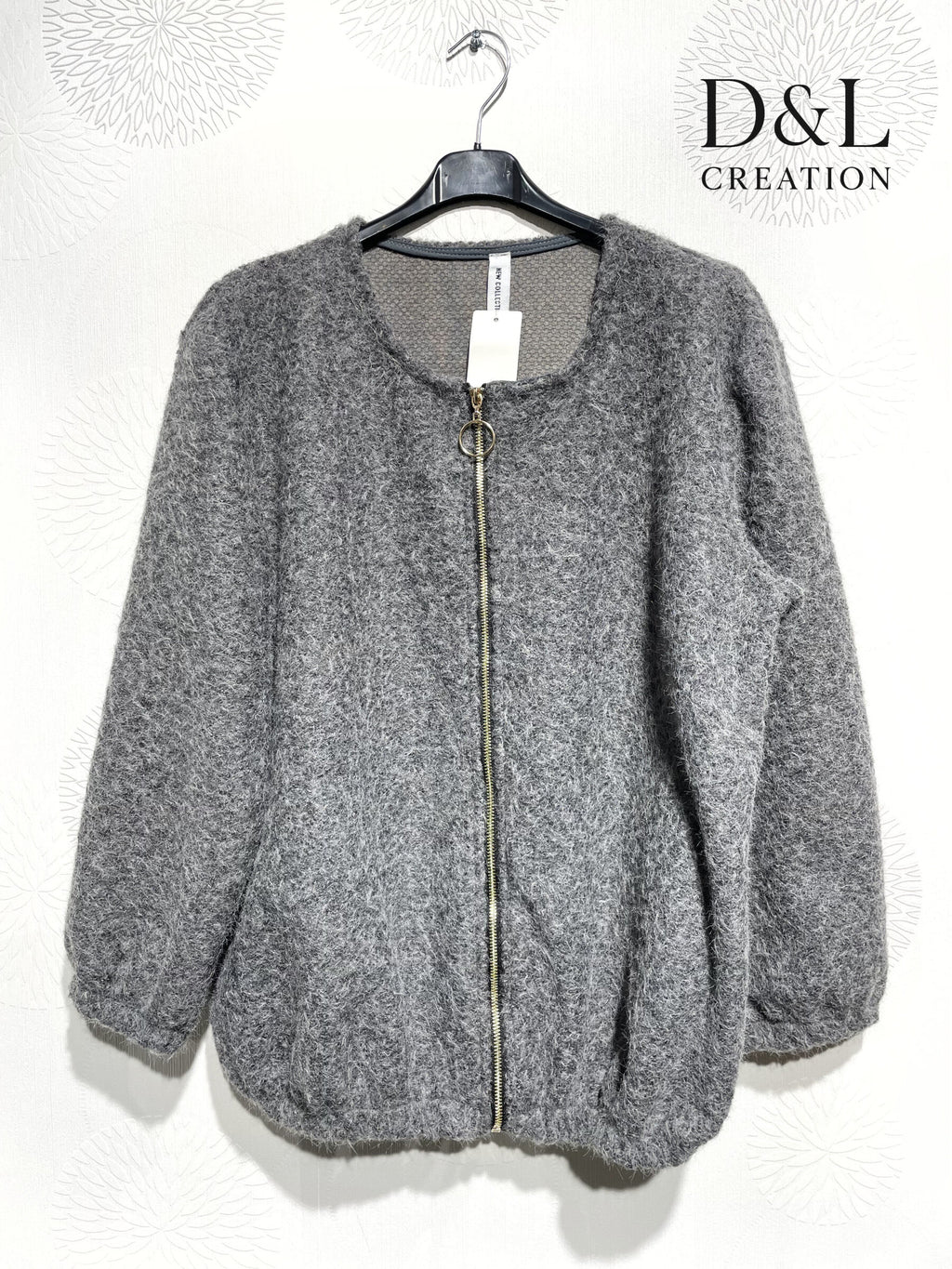 Boiled wool bomber jacket sizes T38 to T48 i Stor Storlek