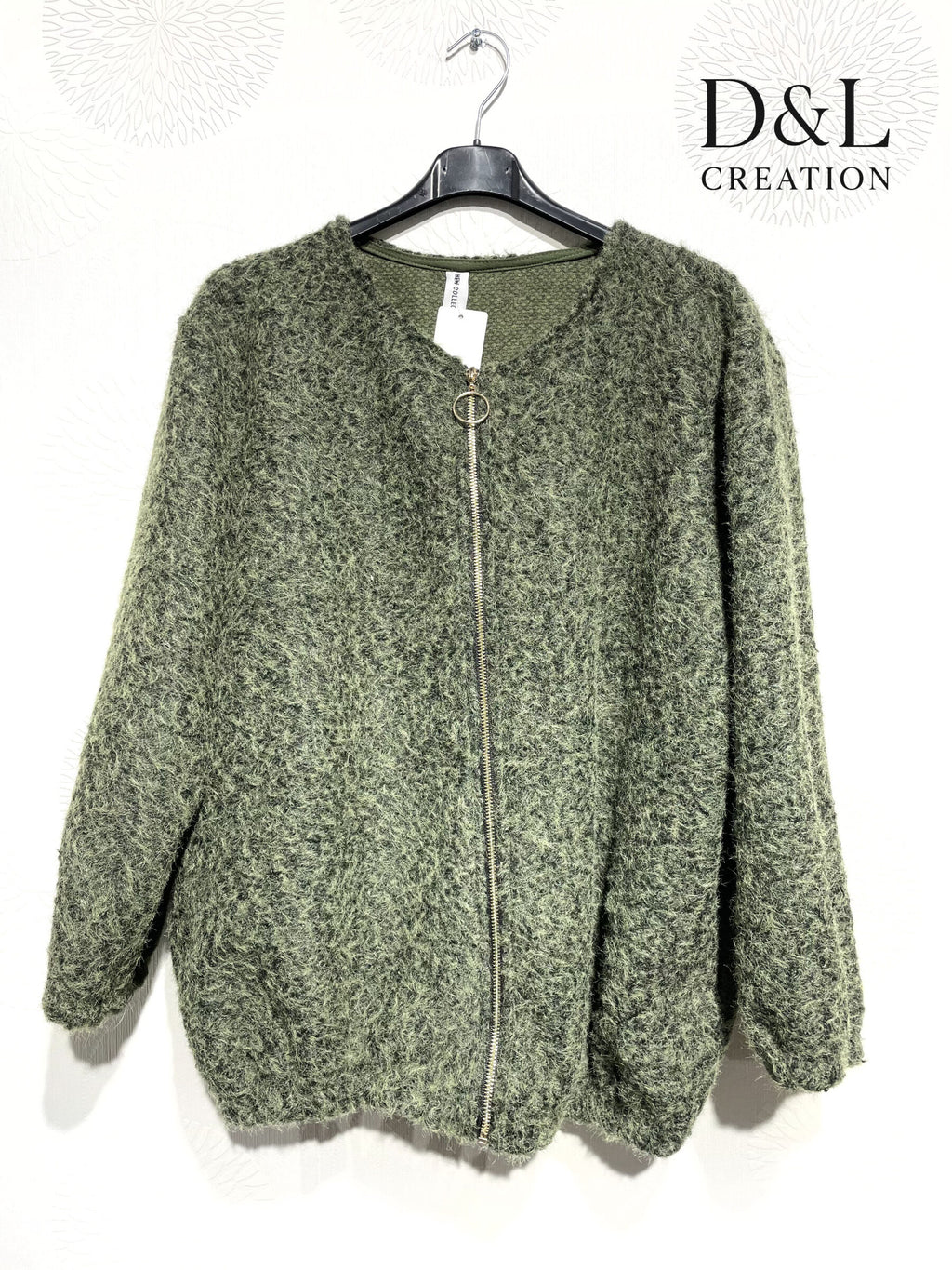 Boiled wool bomber jacket sizes T38 to T48 i Stor Storlek