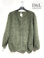 Boiled wool bomber jacket sizes T38 to T48 i Stor Storlek