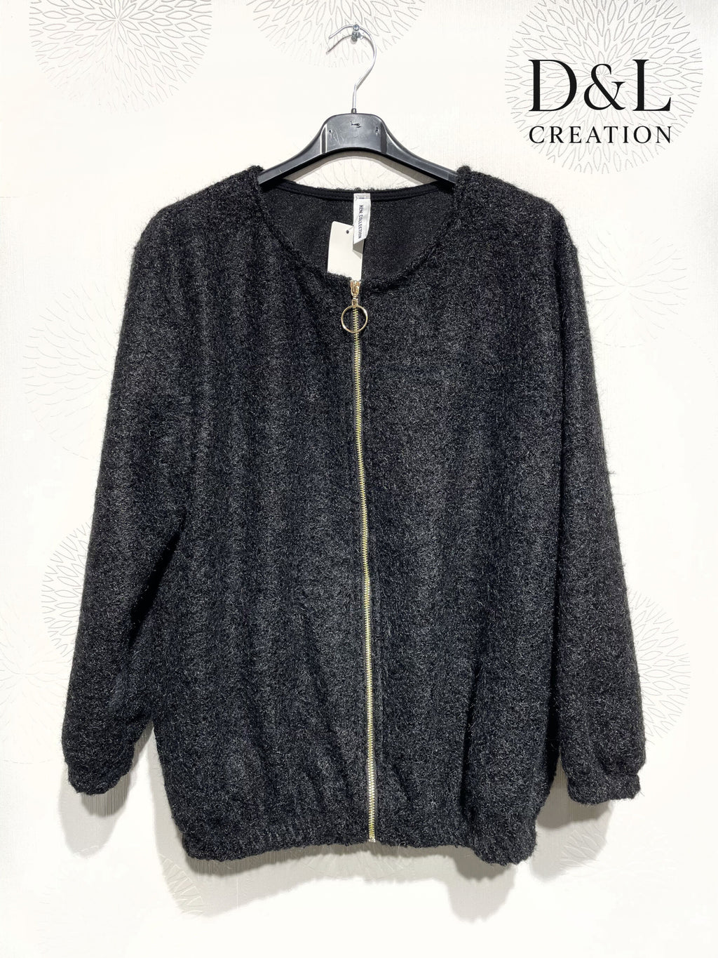 Boiled wool bomber jacket sizes T38 to T48 i Stor Storlek