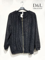 Boiled wool bomber jacket sizes T38 to T48 i Stor Storlek