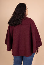 Knappad capejacka med fickor, plus size T40 till T62